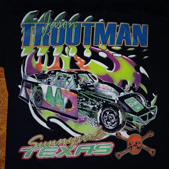 Local dirt track racing graphic t shirt "jason tro - Picture 3 of 6